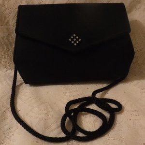 Small Black Evening Bag Clutch or Shoulder Bag